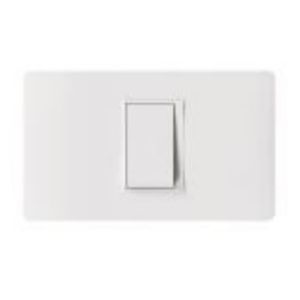INTERRUPTOR 9/12 SIMPLE PLACA ARMADA BLANCO LUZICA 8110002 Bticino