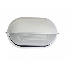 PLAFON PESTAÑA OVAL ALUM 1X E27 BL IP44 209102025 Darlux