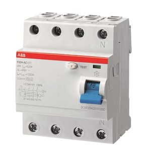 INTERRUPTOR DIFERENCIAL 4x 25A 30mA 2P F200 7142585 ABB