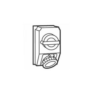 COMB C/HBRA+INT 380V 63A 3P+N+T  59267 5926704 Legrand