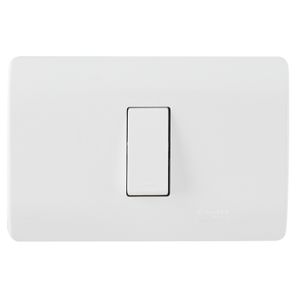 PLACA GENESIS ARMADA CON PULSADOR 16A 250V, BLANCO 2750563 Schneider Electric