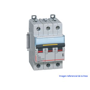 INTERRUPTOR MAGNETOTERMICO DX3 10000 CURVA C 16 KA  TRIPOLAR 40925504 Legrand
