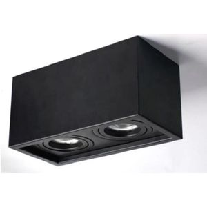 FOCO SOBREPUESTO DOBLE GU-10 GRIS 181X96X125MM 1278716225 Darlux