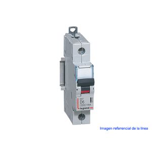 INTERRUPTOR MAGNETOTERMICO DX3 6000 CURVA D 10 KA UNIPOLAR 40796704 Legrand