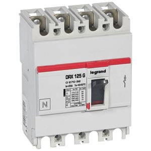 INTERRUPTOR MOLDEADO 4P FIX 25A TM 20KA DRX 125 2703204 Legrand