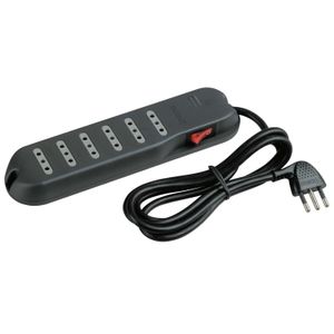 ALARGADOR MULTIPLE 6P 10A 2P+T 3MTS GR 56403602 Bticino