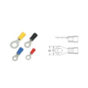 TERMINAL ANILLO 8 AWG MARRON X BOLSA 100 UNIDADES 6014034 FNX