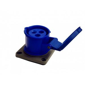 ENCHUFE INDUSTRIAL IP44, LIBRE DE HALOGENOS, HEMBRA EMBUTIDA, 220V, 16A, 2P+T, BEMIS 6311035 Bemis