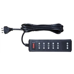 ALARGADOR MULTIPLE 6P 3MT NEGRO FNX 56403734 FNX