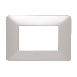 PLACA 2 MODULOS ALUMINIO MATE MATIX COLOR ALUMINIO NATURAL 97351202 Bticino
