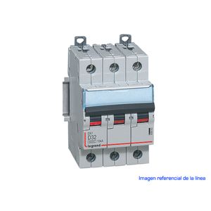 INTERRUPTOR MAGNETOTERMICO DX3 6000 CURVA D 10 KA TRIPOLAR 40808004 Legrand