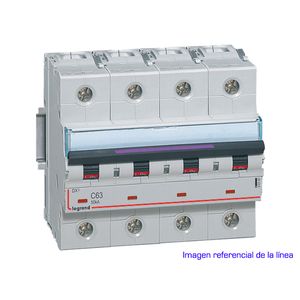 INTERRUPTOR MAGNETOTERMICO DX3 50KA CURVA D TETRAPOLAR 41022704 Legrand