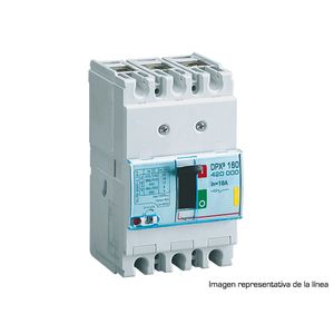 CAJA MOLDEADA DISYUNTOR TERMOMAGNETICO 160 3X63A 16KA 42000304 Legrand