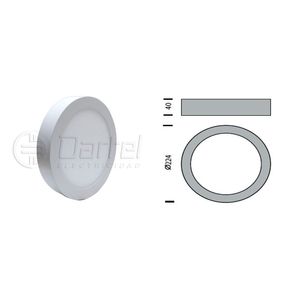 FOCO LED SOBREPUESTO REDONDO 11W IP40 3000K 1278612225 Darlux