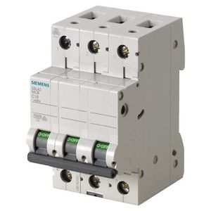Automï¿½tico magnetotï¿½rmico 400V 10kA, 3 polos, C, 6A 7730661 Siemens