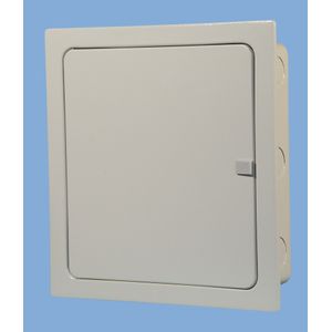 TABLERO MODULAR METALICO EMBUTIR 28 MODULOS DIN CAJA CON CIZALLES ART. 6091-D 111609105 Saime