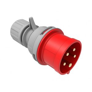 ENCHUFE INDUSTRIAL IP44, LIBRE DE HALOGENOS, MACHO VOLANTE, 380V, 16A, 3P+T, BEMIS 6011235 Bemis