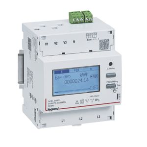 CONTADOR TC 5A TRIFASICO 4 MODULOS MID R 41204304 Legrand