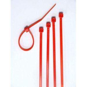 AMARRA PLASTICA PRENSA CABLE 100X2,5MM 100 UNIDADES ROJA 36251034 FNX