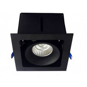 FOCO EMBUTIDO LED TIPO PUZZLE 1 LUZ 7,5W NEGRO 3K 1050LUMENES 278608625 Darlux