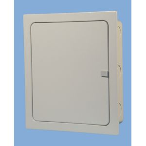 TABLERO MODULAR METALICO EMBUTIR 18 MODULOS DIN CAJA CON CIZALLES ART. 6081-D 11608105 Saime