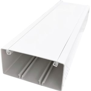 BANDEJA PVC BLANCA 100x50mm C/TAPA (X TIRA 2MT) - FNX 63803834 FNX