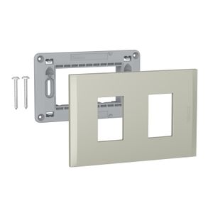 PLACA 1+1P TERRA CON SOPORTE 5S2TI02 Bticino