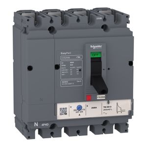 Interruptores MOLDEADO  40A 4P 25KA 380V AC UNIDAD TMD 51032359 Schneider Electric