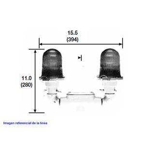 CH LUCES OBSTRUCCION DOBLE 50021-GR 229210268
