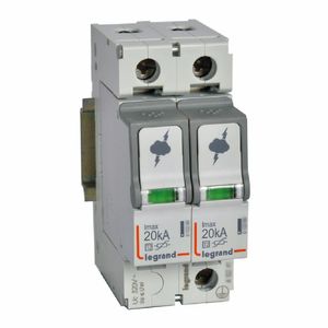LIMITADOR SOBRETENSION LEXIC SOBREPUESTORE  T2 20KA 1P 41222104 Legrand