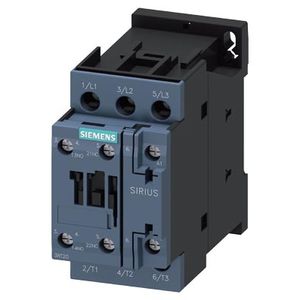 CONTACTOR DE POTENCIA AC-3 25 A 11KW/400 V 1NA+1NC 110 VAC 228105761 Siemens