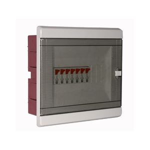 TABLERO MODULAR PLASTICO DE EMBUTIR IP40 PARA 12 MODULOS DIN PUERTA TRANSPARENTE ART. 6542-D 11654205 Saime