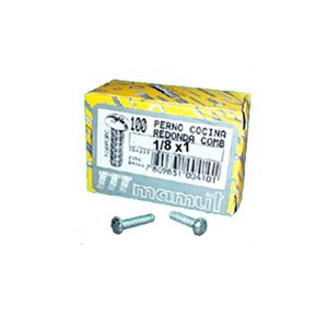PERNO COCINA 1/8x1   C/COMB 107 PCRC x100 UNID 31800865 Mamut
