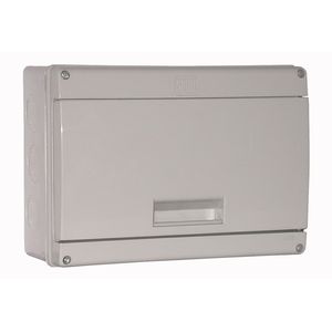 TABLEROS MODULAR PLASTICO SOBREPONER IP55 12 MODULOS DIN, PUERTA NO TRANSPARENTE, ART. 2271-D 11227105 Saime
