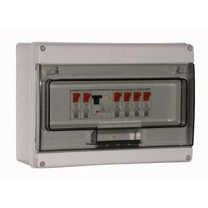 TABLEROS MODULAR PLASTICO SOBREPONER IP55 24 MODULOS DIN, PUERTA NO TRANSPARENTE, ART. 2281-D 11228105 Saime
