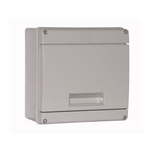 TABLEROS MODULAR PLASTICO SOBREPONER IP55 8 MODULOS DIN, PUERTA NO TRANSPARENTE, ART. 2241-D 11224105 Saime