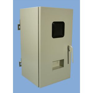 CAJA EMPALME TRIFASICA 555 x 300 x 290 mm. PUERTA CON MANILLA Y TRABAS PARA CANDADO 1170101605 Saime