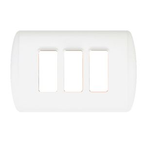 PLACA 3 MODULOS MODUS PLUS COLOR BLANCO 97221302 Bticino