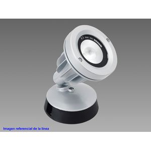 FOCO EXT LED 14W 1600LM 3K IP65 SOBREP CIRCULAR PLATA 431828130 Disano