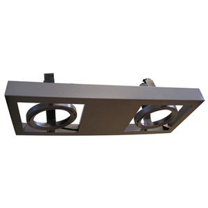 FOCO COLGANTE TIPO PUZZLE 2 LUCES PARA  PAR 30 GRIS LUDO 19225425 Darlux