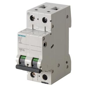 Automï¿½tico magnetotï¿½rmico 400V 10kA, 2 polos, C, 40A 7724061 Siemens