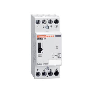 CONTACTOR MODULAR TETRAPOLAR 32A AC1 220VcA 4PNA CON CONTROL MANUAL 205472 Lovato