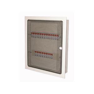 TABLERO MODULAR METALICO EMBUTIR 30 MODULOS DIN CAJA SIN CIZALLES, PUERTA TRANSPARENTE ART. 6094-DSC 116094105 Saime