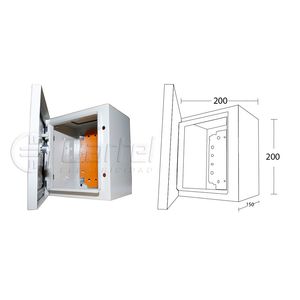ARMARIO METALICO 200X200X150 IP66 COLOR RAL7035 110221534 FNX