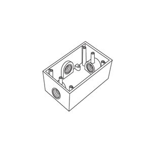 CAJA ALUM RECT KO   1/2 3S     RR-0480M 117321229 Rawelt