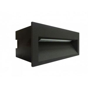 FOCO EMB MURO GRAFITO 4W 3K IP65 160X65 278608425 Darlux