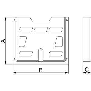 PORTAPLANO PLASTICO 234 x 278 x 40 mm 3643359 Schneider Electric