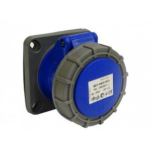ENCHUFE INDUSTRIAL IP67, LIBRE DE HALOGENOS, HEMBRA EMBUTIDA, 220V, 16A, 2P+T, FNX 6310235 FNX