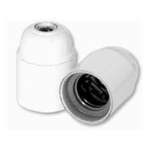 PORTALAMPARA DE BAKELITA E-27 BORNES CON TORNILLOS - BLANCO 37203403 Schneider Electric