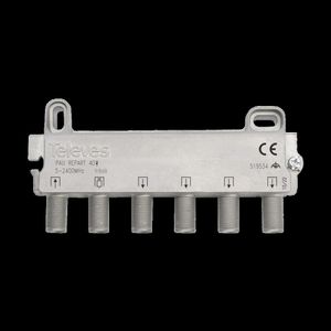REPARTIDOR 5-2400MHZ F 4D 9/8DB INTERIOR 519534146 Televes